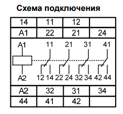 МРП-4-1 АСDC230В УХЛ4 реле промежуточное (рис.2)