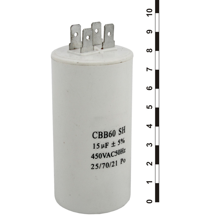 Конденсатор CBB60 15uF 450V (К78-17)