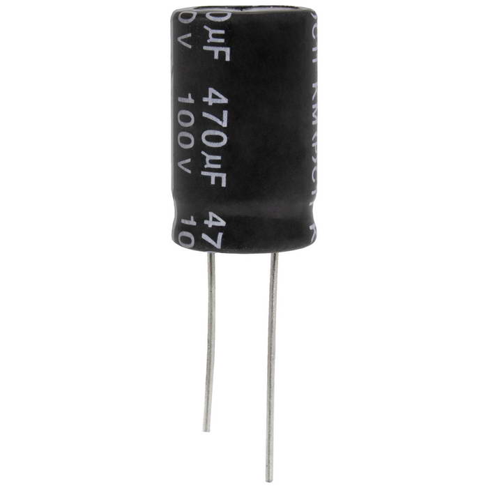 KM471M2ABKJ1625VBK JWCO Конденсатор электролитический радиальный, 470 мкФ, 100 В, 16х25 мм, -40…+105 °C, наработка 2000 часов