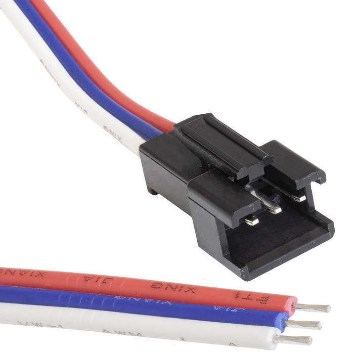 Межплатный кабель питания (вилка) RUICHI SM-коннектор, 3Pх150 мм, 22AWG, с шагом 2,5 мм.