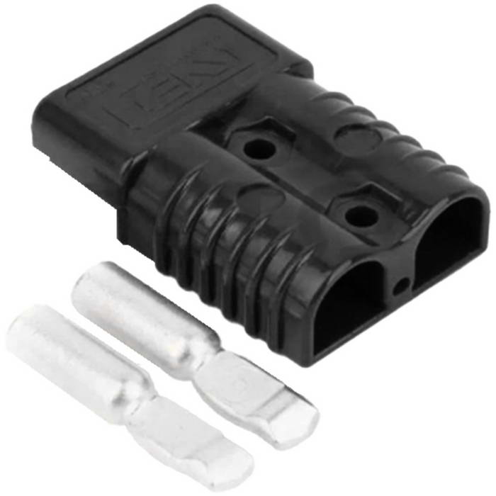 Силовой разъем RUICHI PS-120-R, 120 А, 600 В, -20...+150 °C, корпус PC UL94 V-0 черный, тип Андерсон