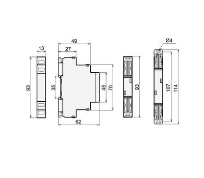 Выключатель одинарный ВКМ-1 красный 15А AC250В УХЛ4 (Меандр 4680626990662)