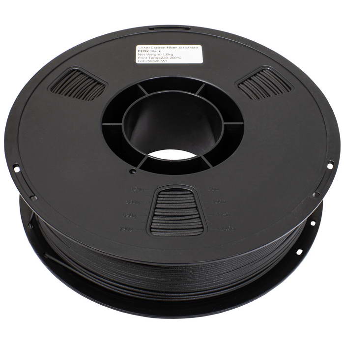 Филамент для 3D-принтера RUICHI PETG-CF-1.75-BLK-1KG, PETG c добавлением углеродного волокна, катушка 1 кг, 1.75 мм, черный