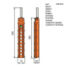 Пост 10-ти кнопочный на кабель RUICHI GB8-B108, 50х70х380 мм, 250 В, 5 А, 50 мОм, -25…+70 °С, пластик, крышка ABS, оранжевый