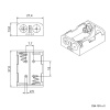 Батарейный отсек RUICHI 23A 12V x 2, открытый