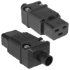 Разъем питания штепсельный (розетка) RUICHI IEC-320-C19, 3-х полюсной, 220 В, 16 А, прямой