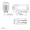 Разъём авт. соединитель RUICHI DJ7061-1.8-21 (18AWG 200 мм), 12/ 24 (DC) В