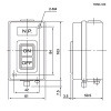 Кнопочный пост RUICHI GB7-B102, 2-х местный, N/C+N/O - пуск/остановка электрооборудования, IP40, 10 А, 103Х61х50.5 мм, открытой установки, серый, кнопка черная "ON", кнопка красная "OFF"
