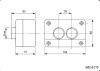Кнопочный пост RUICHI GB2-B215, 2-х местный, N/C+N/O - пуск/остановка электрооборудования, IP40/IP65, 10 А, 104Х68х62 мм, открытой установки, черный/серый, кнопка зелёная "START", кнопка красная "STOP"