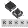 Тактовая кнопка SZC IT-1102W, 6x6x4.3 мм, в рулоне, OFF-(ON), 50 мА, 12 В, 100 мОм