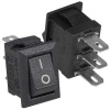 Клавишный переключатель RUICHI KCD5-112-C3-B/3P, ON-ON, 3 контакта, черный