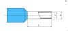 Наконечник втулочный изолированный RUICHI DN00206, 0.75x6 мм, 0.25 мм2, красный