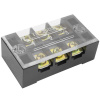 Клеммная колодка винтовая с крышкой RUICHI TB-3503, 6 контактов, М4, 35 А, 600 В, 8 AWG, 10 мм2, корпус пластик модифицированный