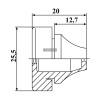 Кабельный ввод RUICHI ZRS M20B, EPDM