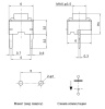 Тактовая кнопка RUICHI KAN0653-0431B, 6x6x4.3 мм, OFF-(ON), 50 мА, 12 В, 100 мОм