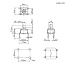 Тактовая кнопка RUICHI KAN0611-0731W, 6x6x7.3 мм