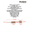 Пружинная антенна RUICHI RQM-E040 900/1800/1900 МГц, 2dBi, 35.5мм, медная, 50 Ом
