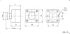 Кнопочный пост RUICHI GB2-J174, NC-NO с возвратно-поворотным толкателем - аварийная остановка электрооборудования, IP40/IP65, 10 А, 68х68 мм, открытой установки, черный/оранжевый, кнопка красная