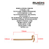 Мини пружинная антенна RUICHI RQM-E094 2.4 ГГц, 2 dBi, 16 мм, пайка, 50 Ом, медная для Wi- Fi/Bluetooth