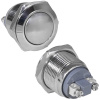 Кнопка антивандальная RUICHI GQ19B-10/N, OFF-(ON), рабочая температура -25…+55 °C, никелированная латунь