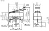 Микропереключатель с рычагом RUICHI DM1-02D-30G-G, ON-(ON) SPDT, 2 А, 125 В