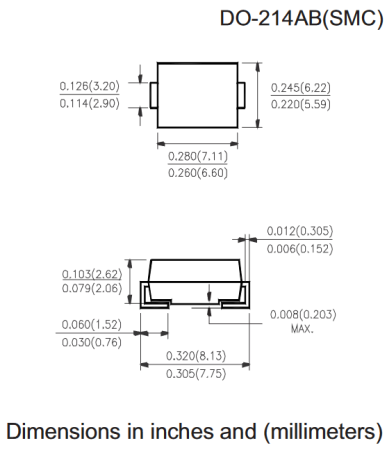 SS310 Jingdao диод Шоттки, 100 В, 3 А, DO-214AB (SMC)