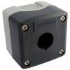 Кнопочный пост RUICHI GB5-D01, 1-местный, IP40/IP65, 67х67х65 мм, открытой установки, серый/черный