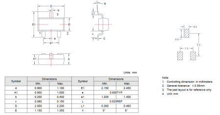 BSS138BKW Elecsuper полевой транзистор (MOSFET), N-канал, 60 В, 0.36 А, 1.9 Ом, SOT-323