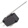 Микропереключатель с удлиненным рычагом RUICHI KW7-23, 15.9х10.3х27.8 мм, ON-(ON), SPDT 3P, 250 В, 5 А, 30 мОм, -25...+85 °C