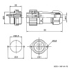 Разъём герметичный SZC21 6P-M-FE, 6 контактов