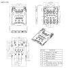 Коннектор SIM-карты RUICHI MUP-C783, 1.35 H, 6 контактов