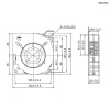 Вентилятор-улитка DC RUICHI RQU12032MS, 12 В