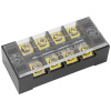 Клеммная колодка винтовая с крышкой RUICHI TB-3504, 8 контактов, М4, 35 А, 600 В, 8 AWG, 10 мм2, корпус пластик модифицированный