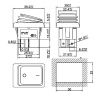 Клавишный переключатель RUICHI SB092, IP65, ON-OFF, 22x30 мм