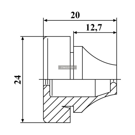 Кабельный ввод ZTM-ELECTRO ZRS PG11W, EPDM