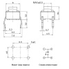 Тактовая кнопка RUICHI KAN0611-0901B, 6x6x9 мм, OFF-(ON), 50 мА, 12 В, 100 мОм