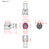 Разъём авт. соединитель RUICHI DJ7041-1.8-11 (18AWG 200 мм), 12/ 24 (DC) В