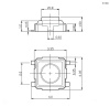 Тактовая кнопка RUICHI IT-1184, 3.35x3.35x1.5 мм, OFF-(ON), 50 мА, 12 В, 100 мОм