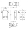 Корпус к разъёму D-SUB RUICHIDP-9C, ABS