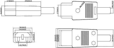 Разъём питания RUICHI AC-102/K2417,10 А