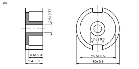 Феррит RUICHI, P30, PC40