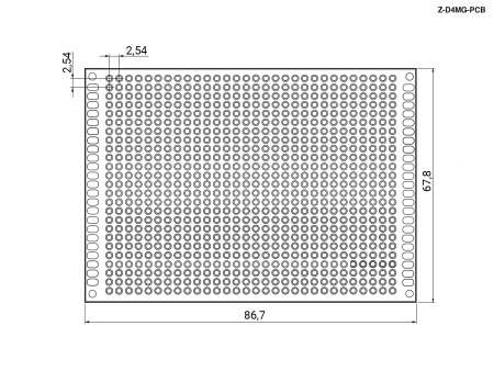 Печатная плата в корпус RUICHI Z-D4MG