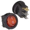 Клавишный переключатель RUICHI KCD5-101N-C3-R/3P, ON-OFF, 3 контакта, красный