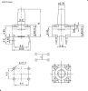 Тактовая кнопка пылевлагозащищенная RUICHI WS88125-250AH, 8х8х12.5 мм, OFF-ON (4Р), IP 67, 50 мА, 12 В, 100 мОм