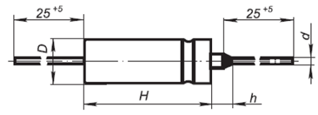 Конденсатор К52-9В 25 В 33 мкф (201*г)