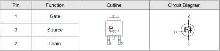 ESNQ06R10 Elecsuper полевой транзистор (MOSFET), N-канал, 60 В, 58 А, 7.5 мОм, TO-252 (DPAK)