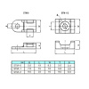 Держатель кабеля пластиковый RUICHI STM-2B, 9х23 мм, чёрный