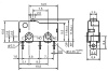 Микропереключатель RUICHI SM5-00N-115, ON-(ON) SPDT 3P, 3 А, 250 В