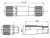 Разъём герметичный SZC-3-M20 (d=4-7 мм) IP68 250V/10A, 3-х полюсный винтовой