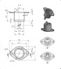 Разъём DIN RUICHI 7-0253 5p, 1А